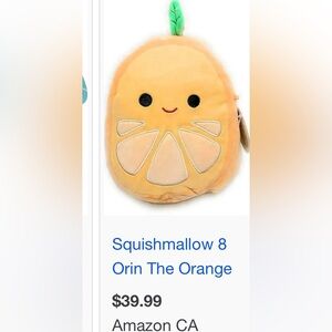 8” inch squish-mallow  Orin the orange